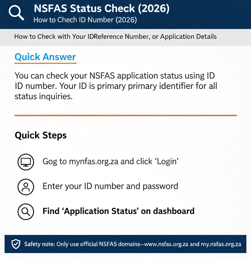 nsfas status check via id number