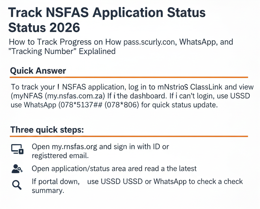track nsfas application status